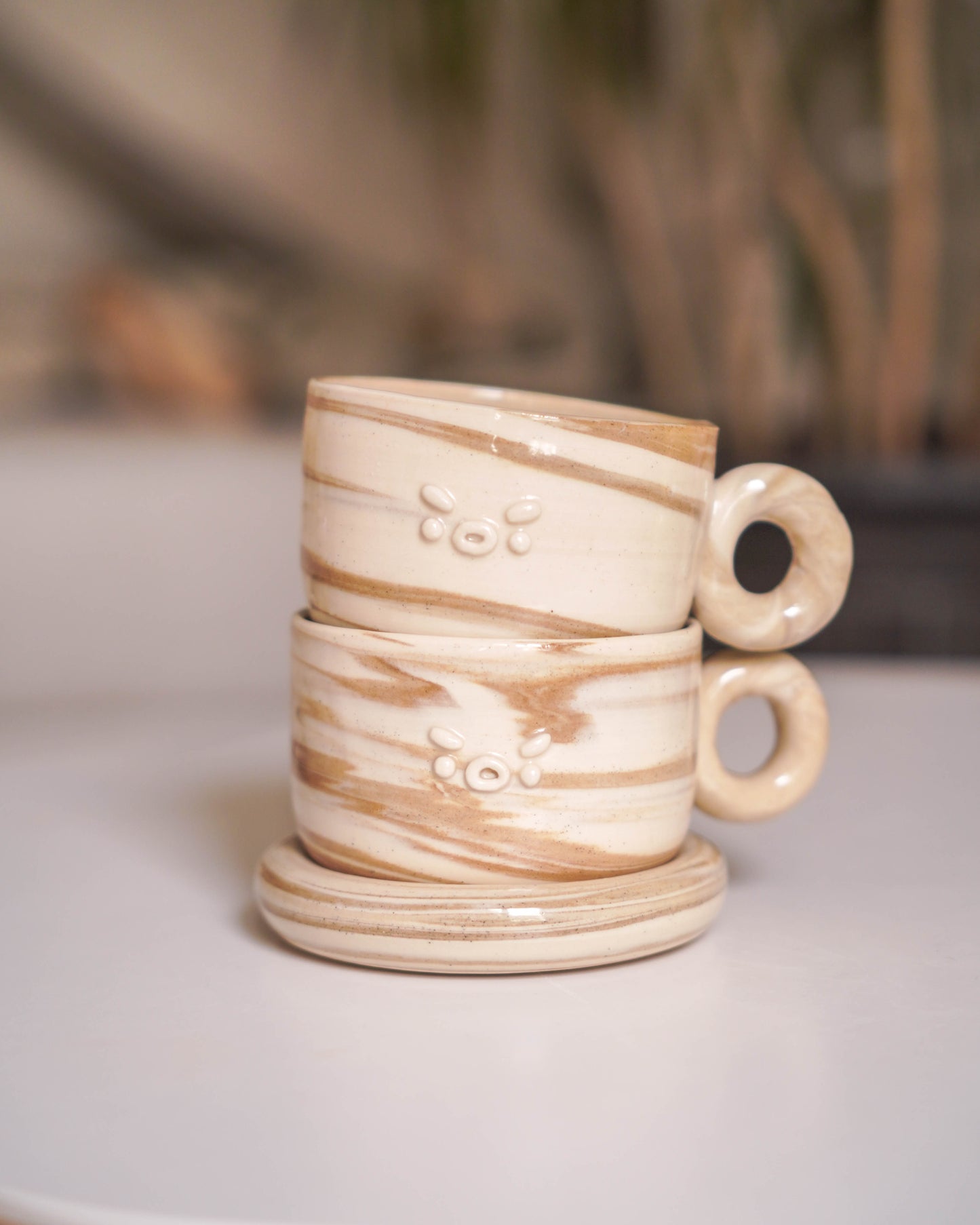 London Fog Swirl Cappuccino Set
