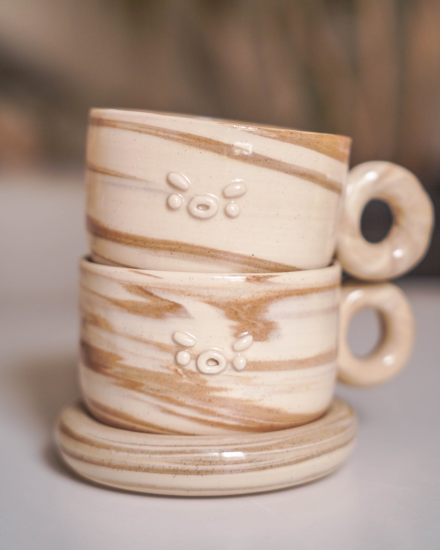 London Fog Swirl Cappuccino Set