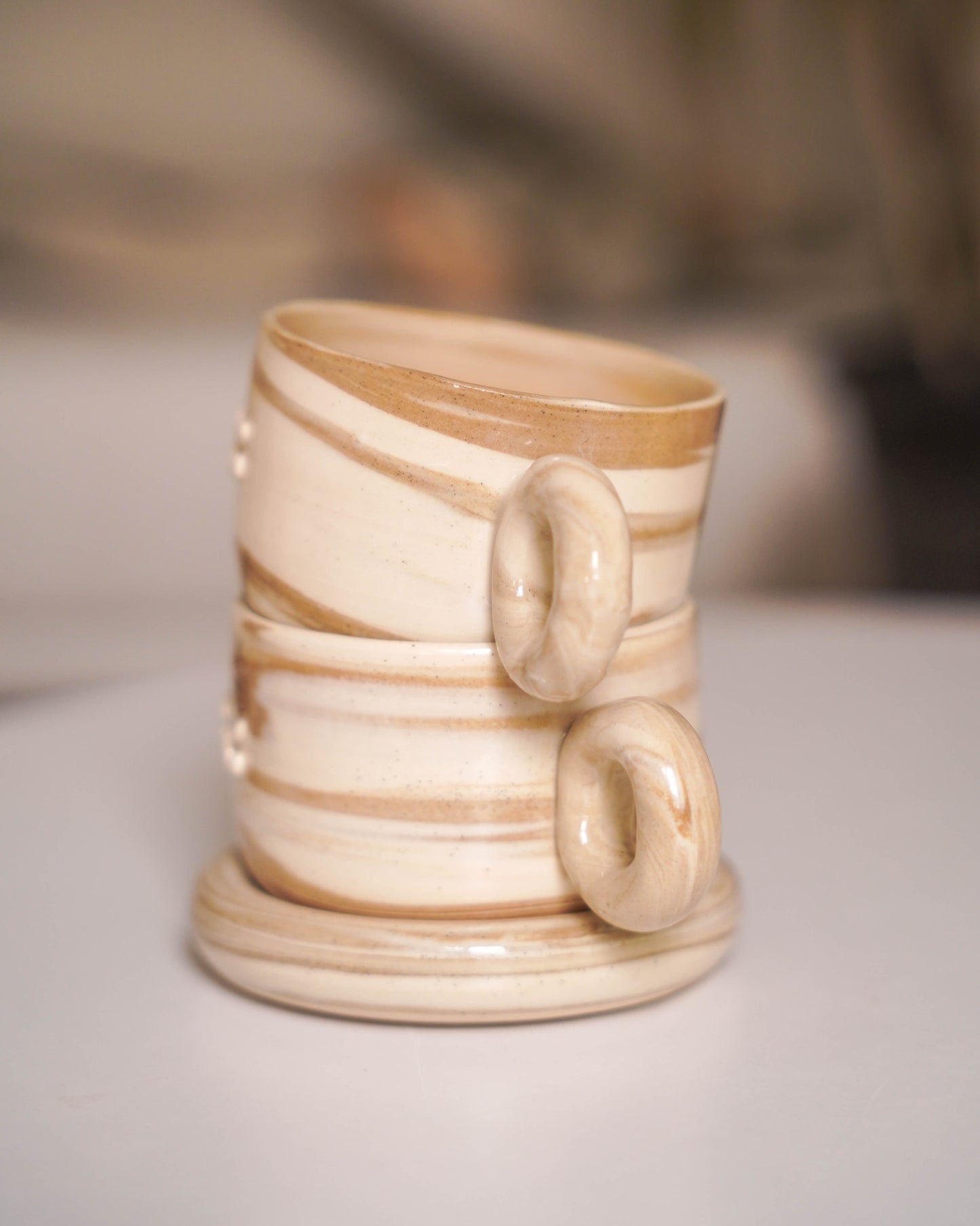 London Fog Swirl Cappuccino Set