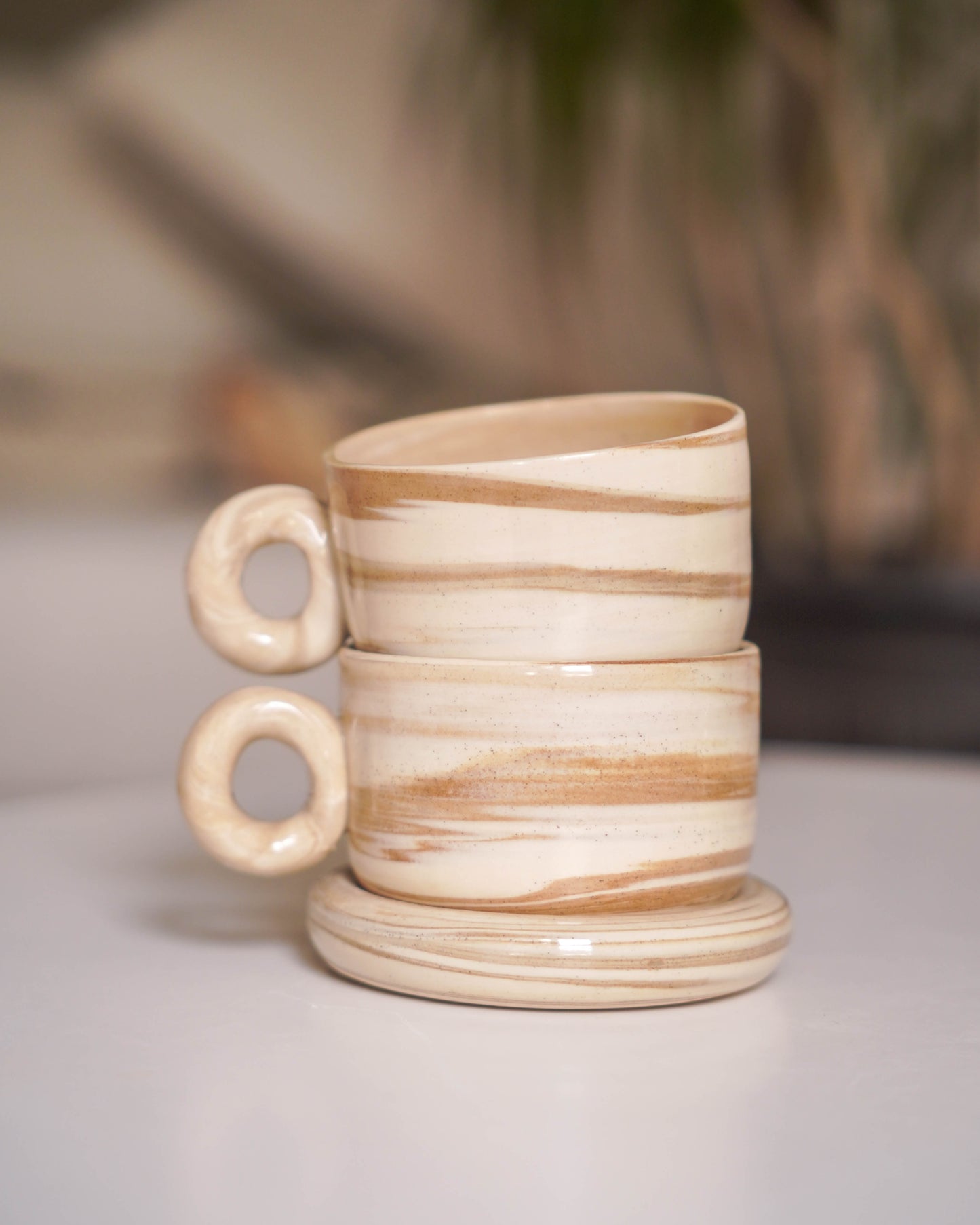 London Fog Swirl Cappuccino Set