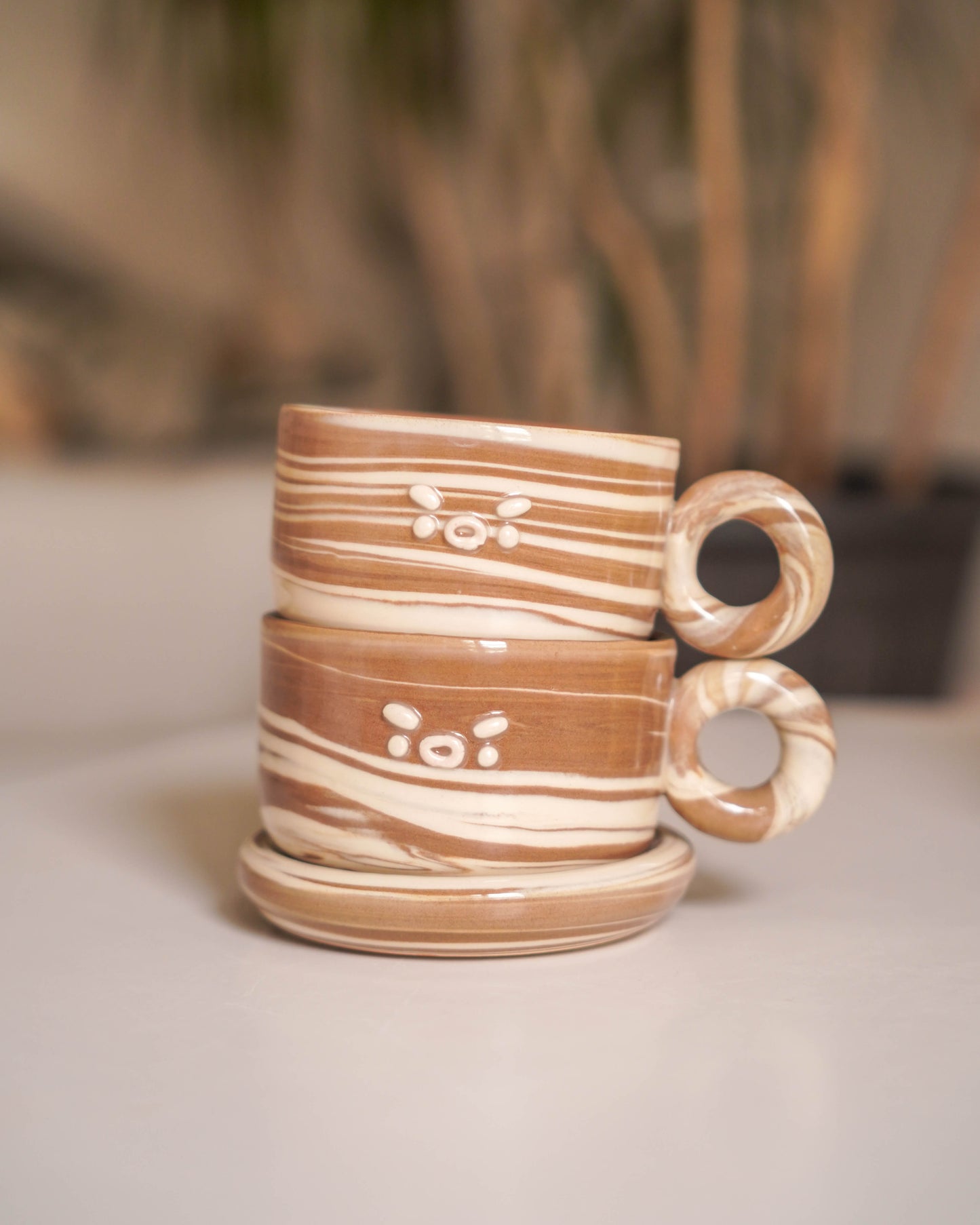 Mocha Swirl Cappuccino Set