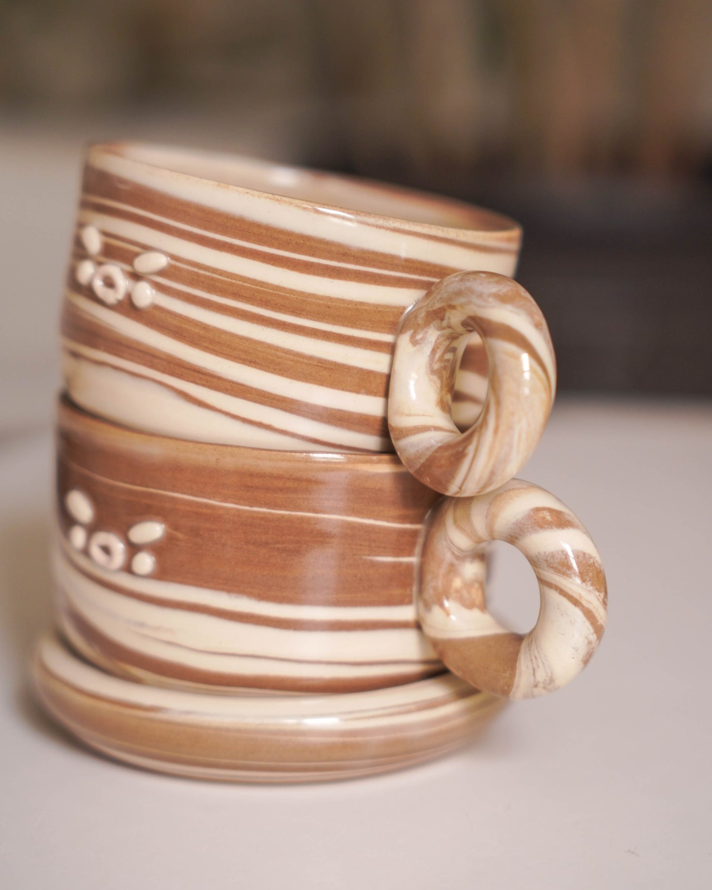 Mocha Swirl Cappuccino Set