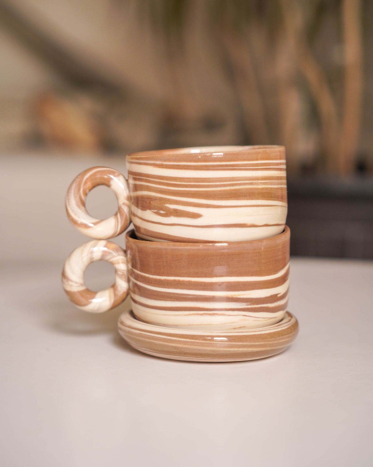 Mocha Swirl Cappuccino Set