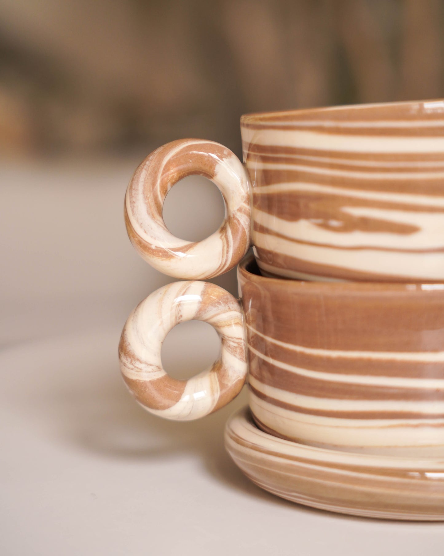 Mocha Swirl Cappuccino Set