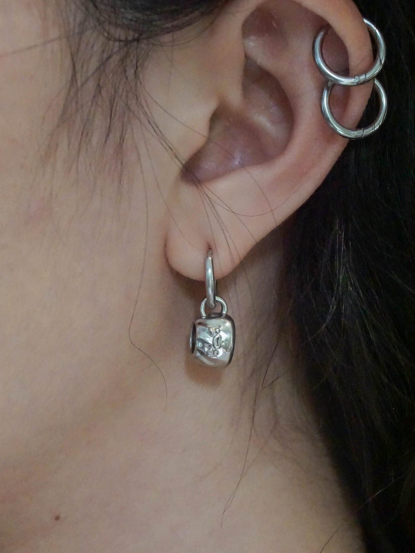 Silver Bao Charm