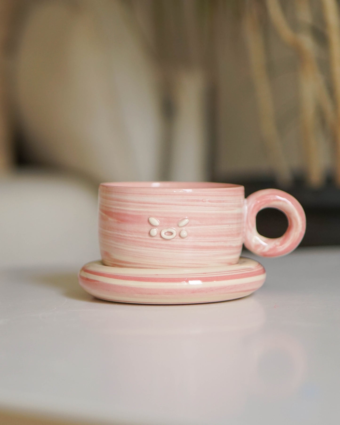 Strawberry Swirl Cappuccino Set