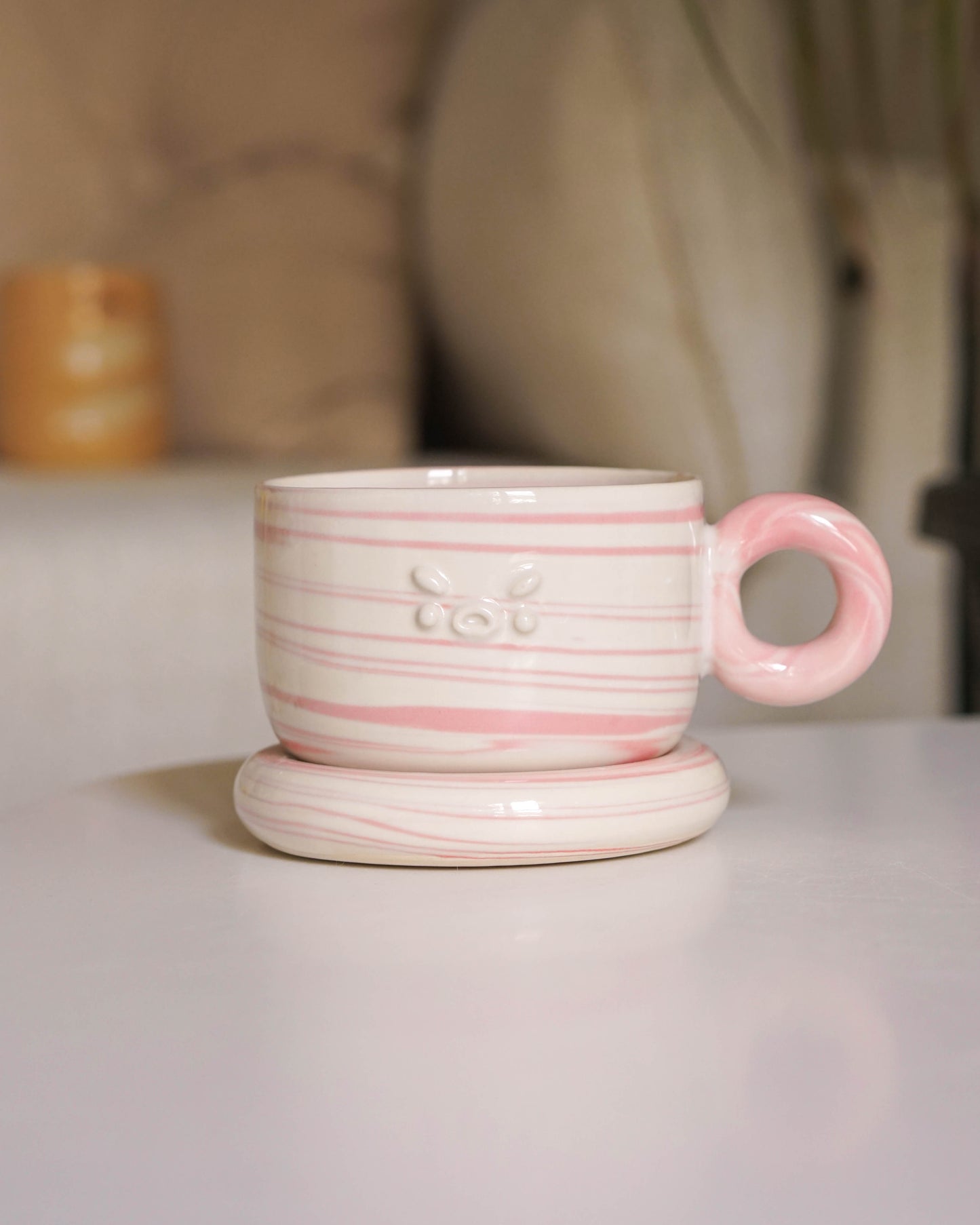 Strawberry Swirl Cappuccino Set