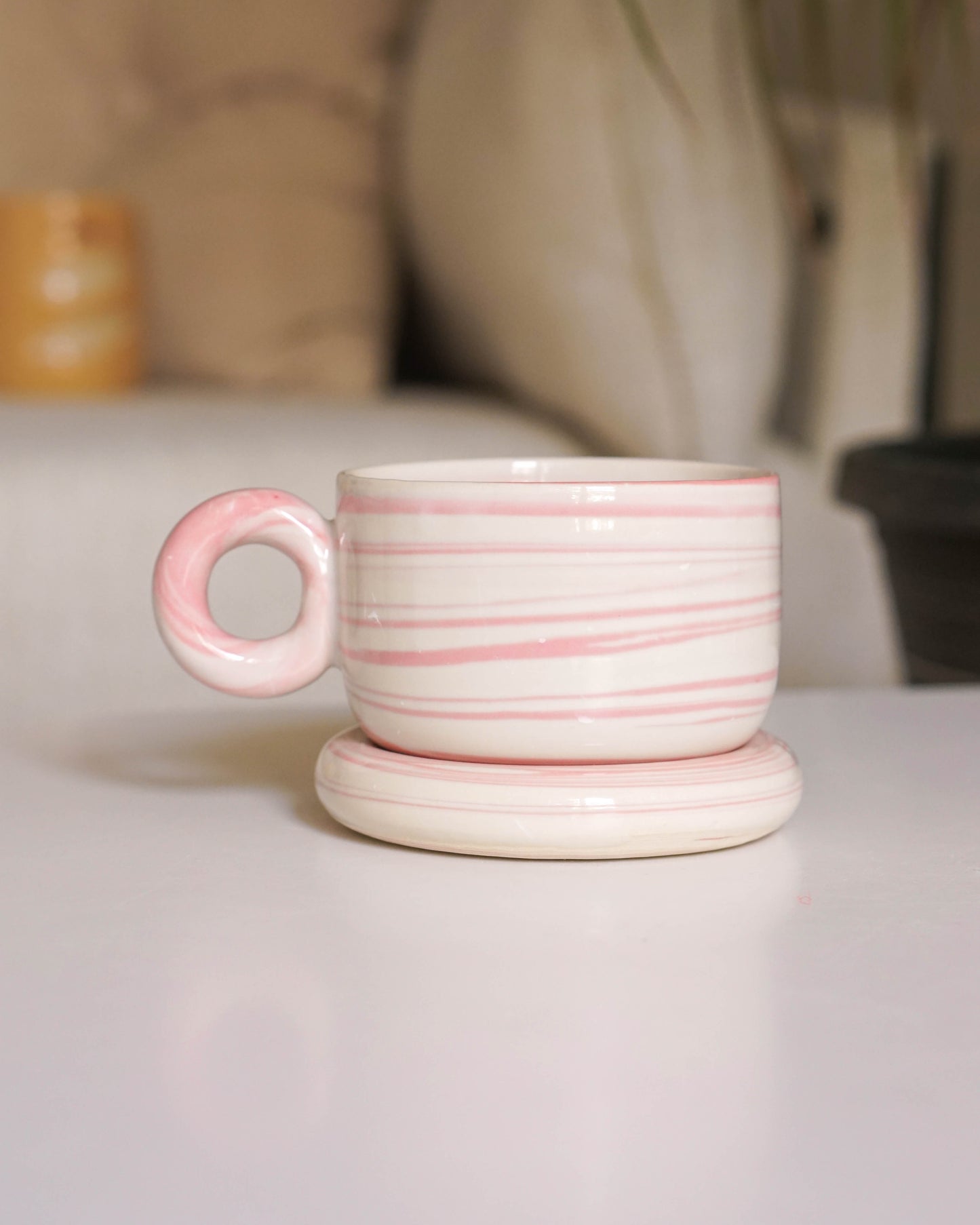 Strawberry Swirl Cappuccino Set