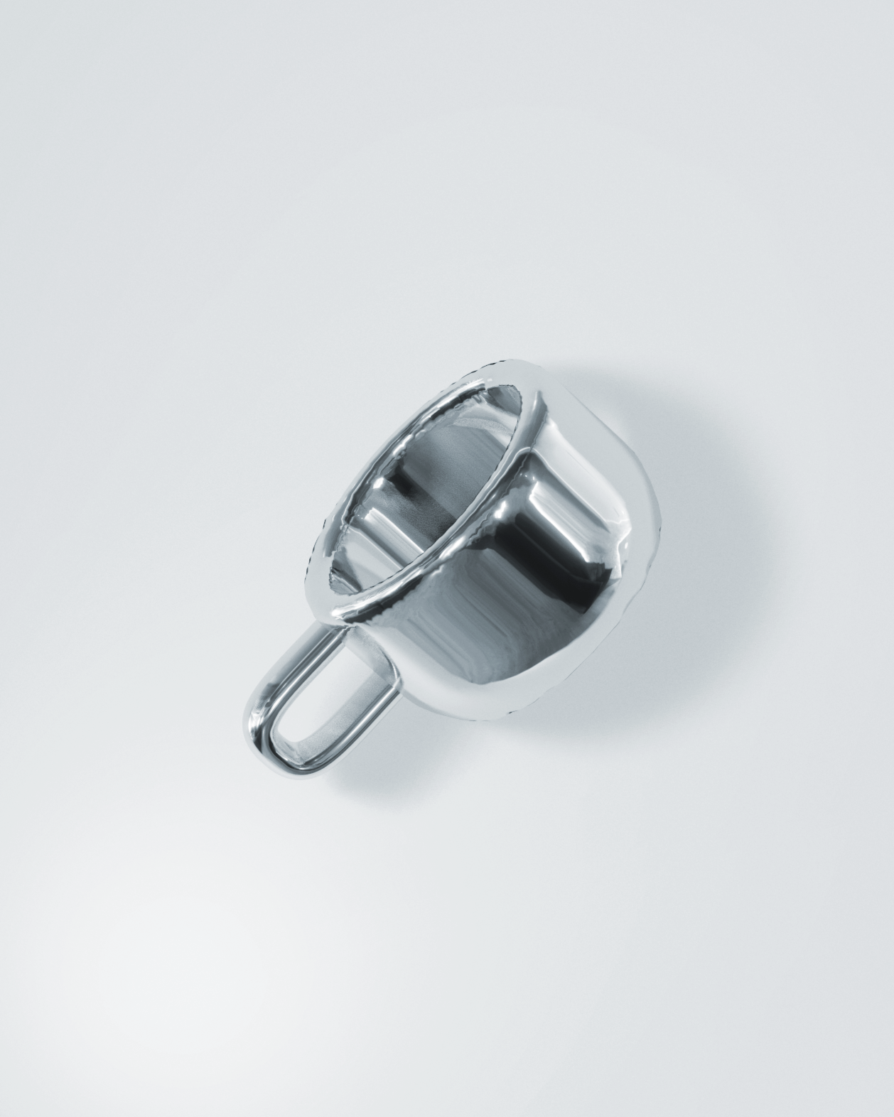 Silver Coffee Mug Charm
