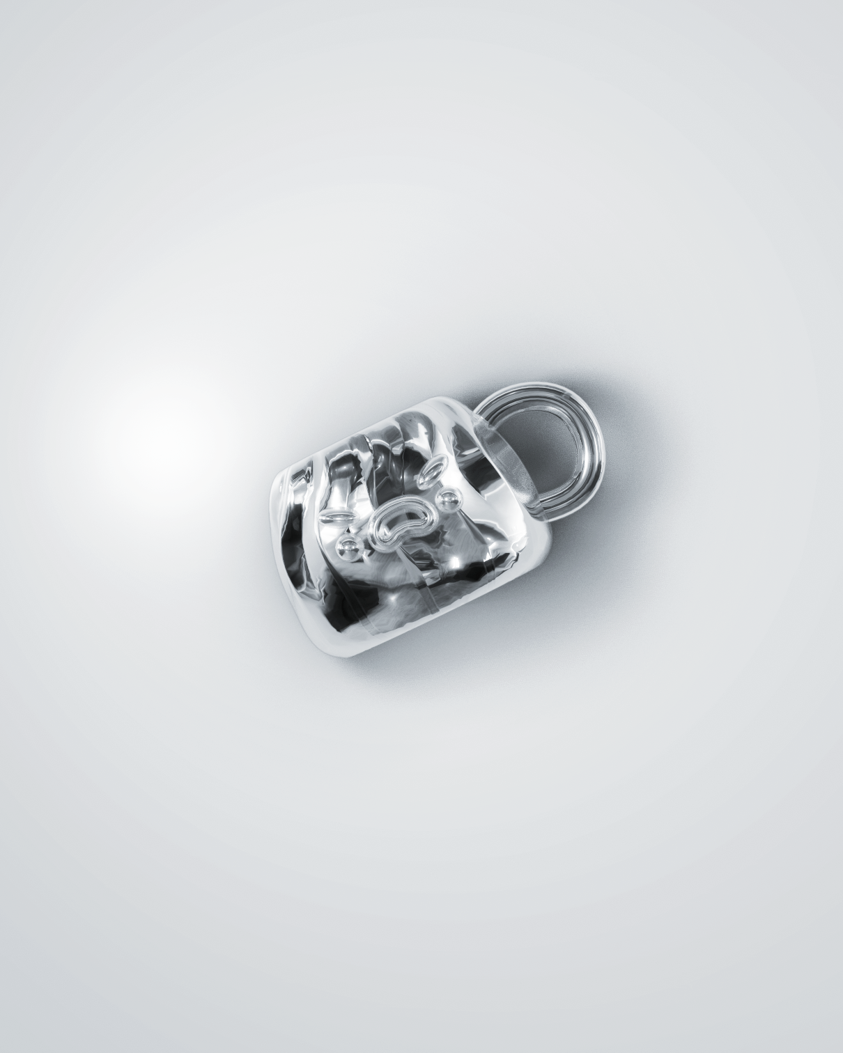 Silver Bao Charm