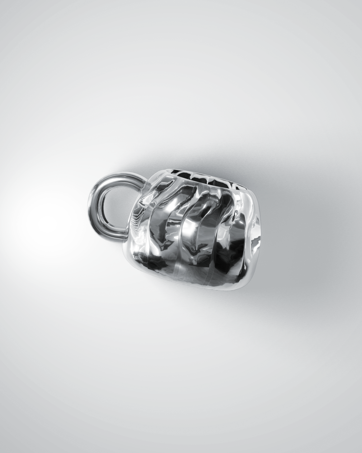 Silver Bao Charm