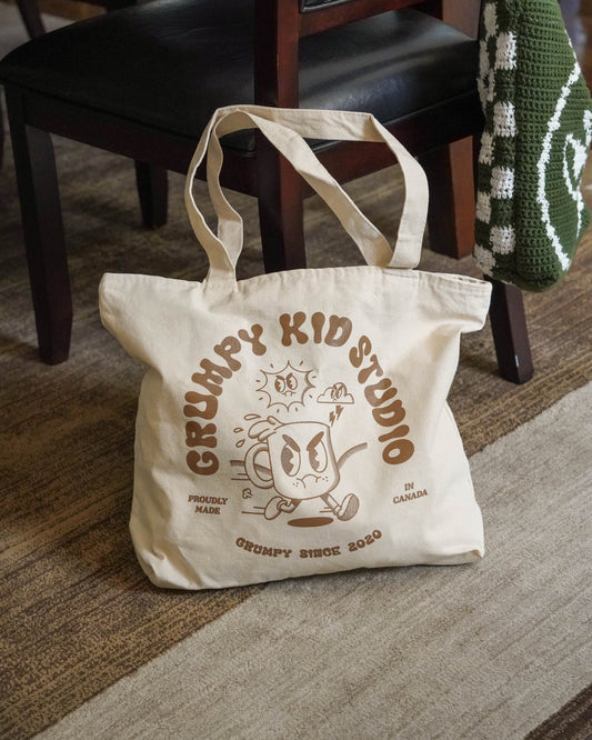 Grumpy Tote with ZIPPERS