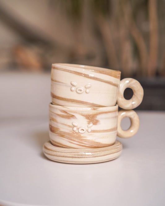 London Fog Swirl Cappuccino Set