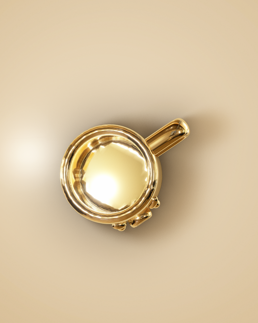 Gold Coffee Mug Charm