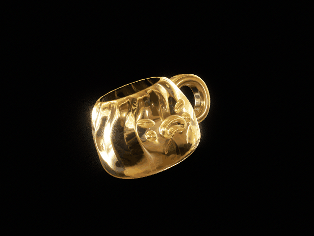 Gold Bao Charm