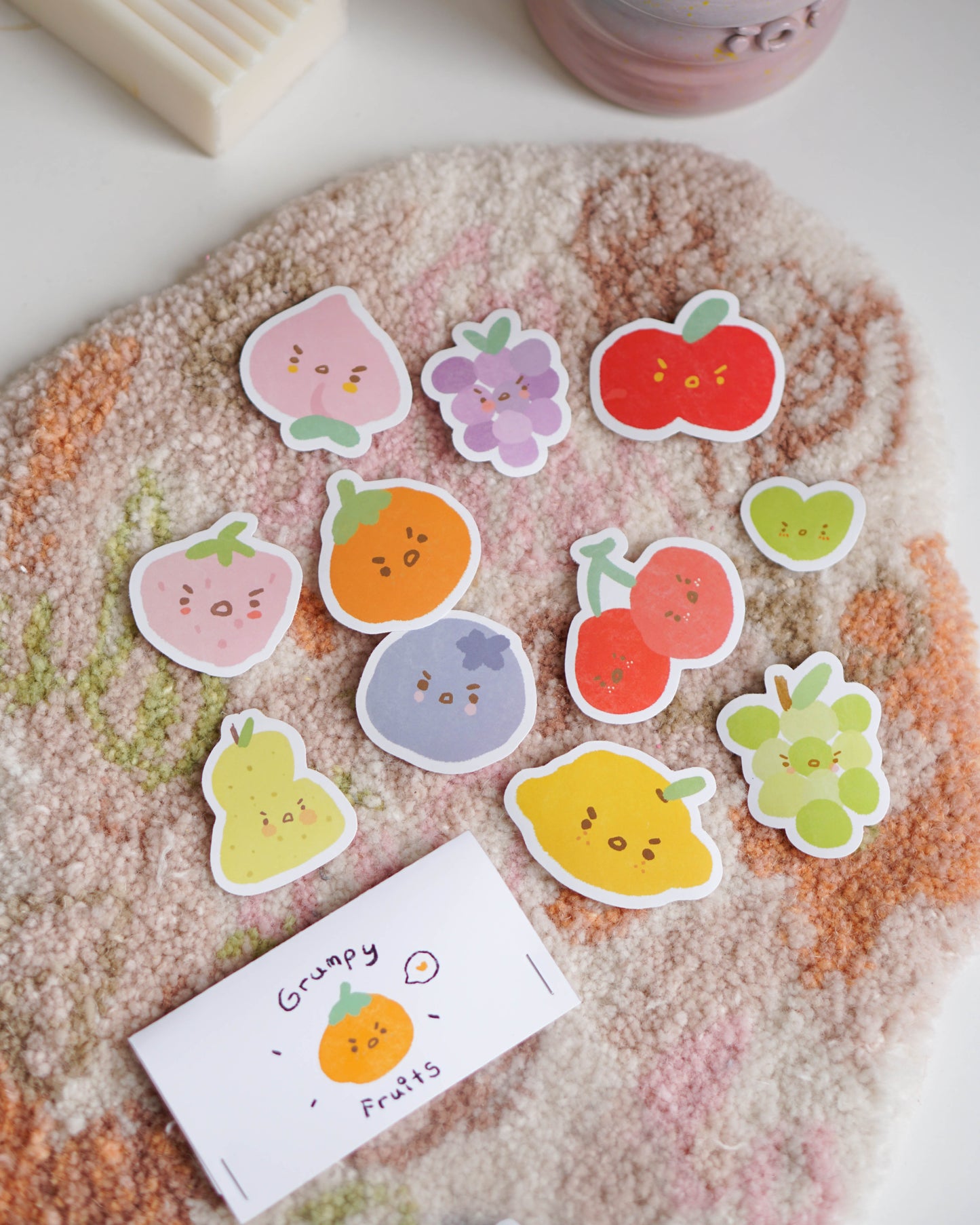 Grumpy Fruit Sticker Pack