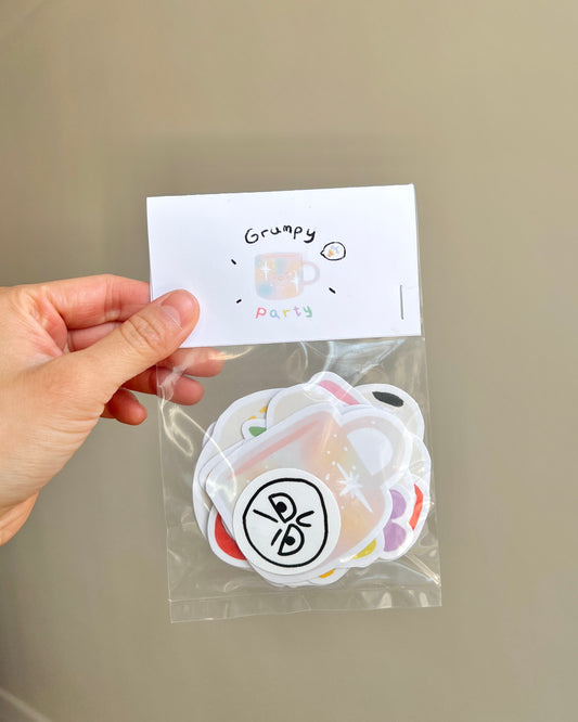 Grumpy Party Sticker Pack